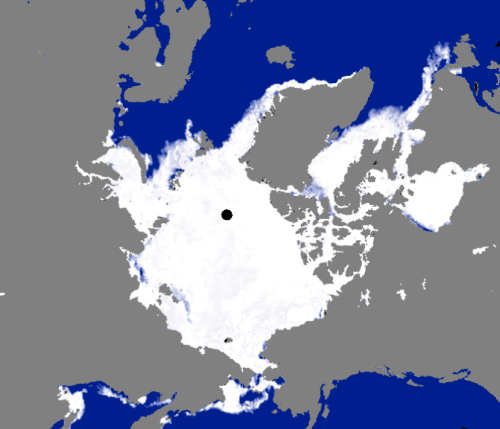 April 2014 Arctic ice very high coverage 